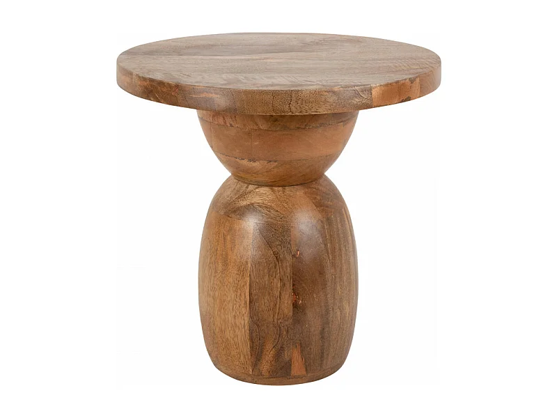 Table d'appoint en bois de manguier H39cm Naturel  Present Time