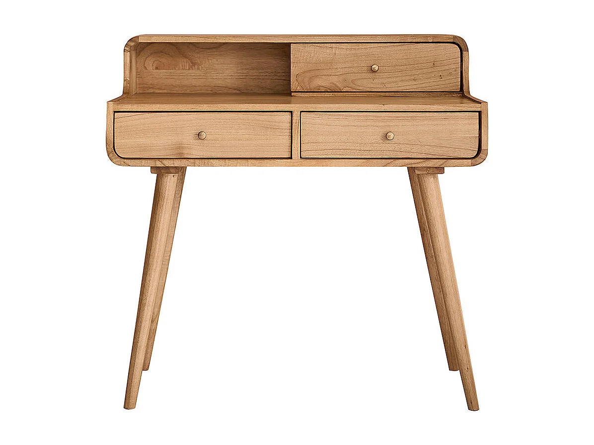 Bureau en bois de mindi massif 90 cm