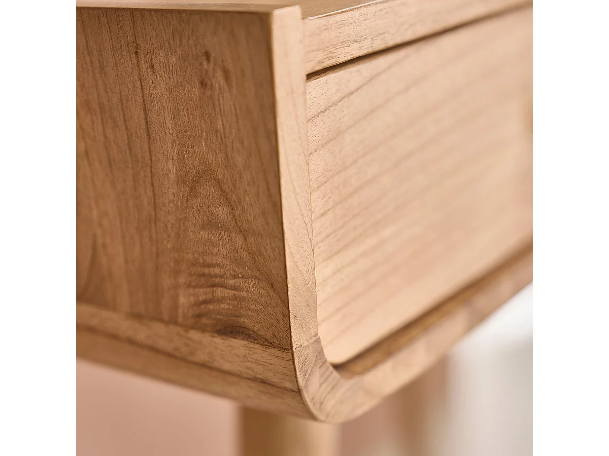 Bureau en bois massif 90 cm 3 tiroirs