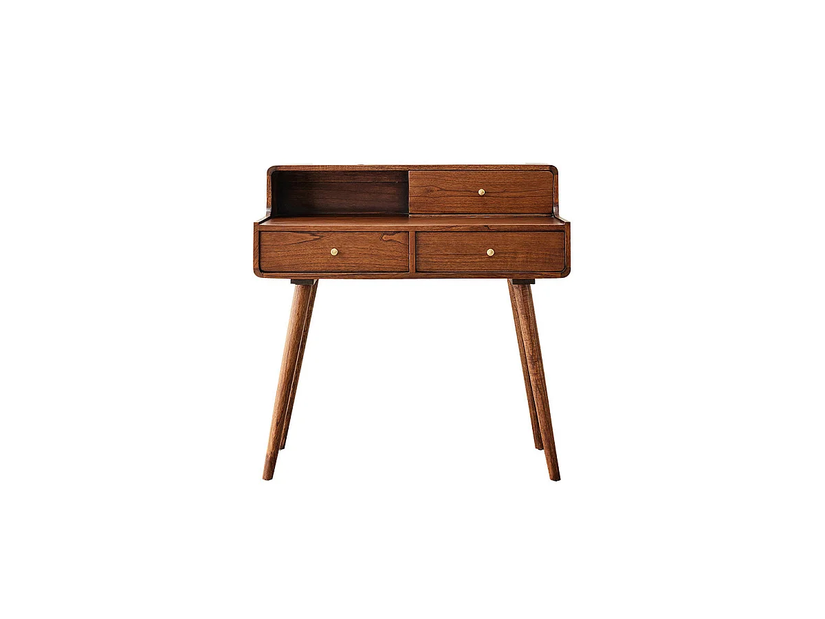 Bureau en bois massif 90 cm 3 tiroirs