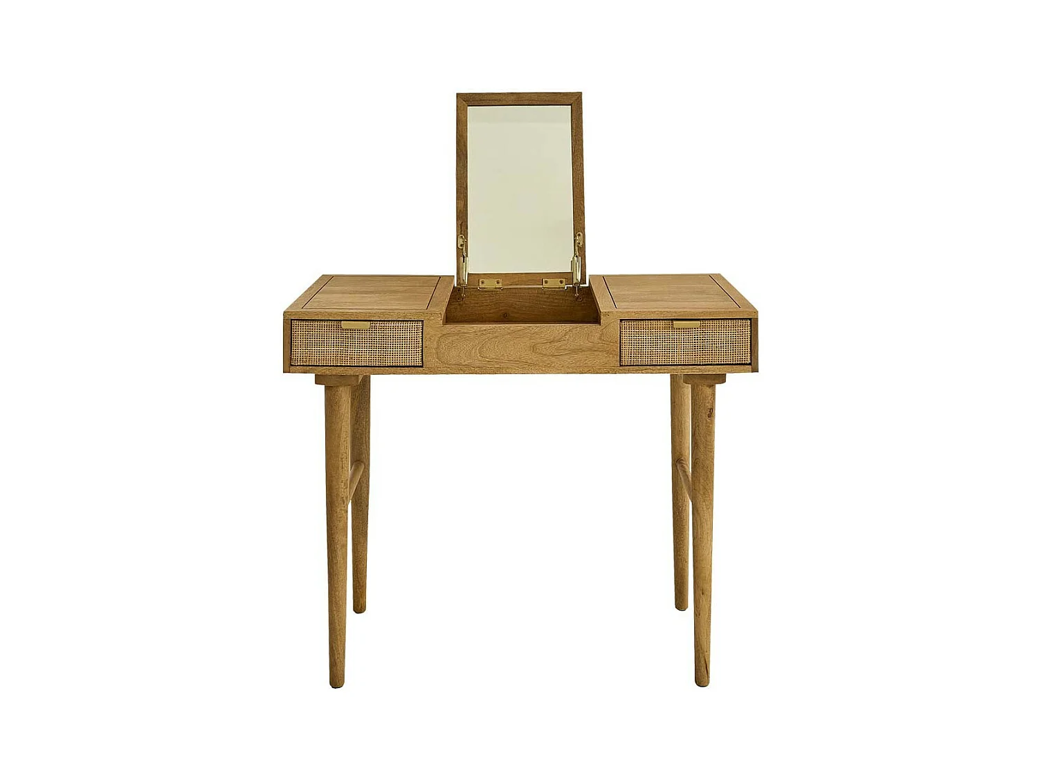 Escritorio de mango macizo y rejilla