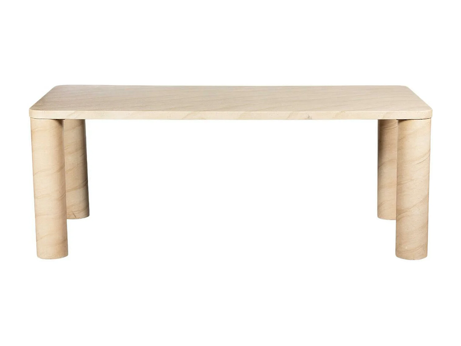 Table à manger en pierre forme organique 150 cm IDAHO