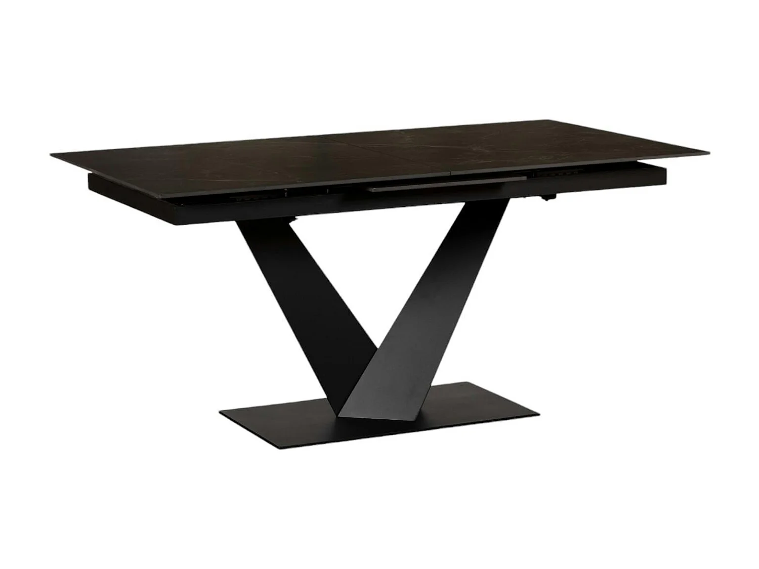 Table en céramique noire extensible 160-205 cm OTTAWA