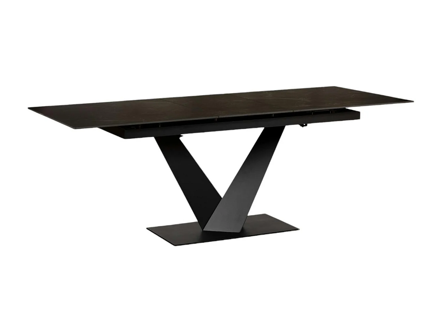 Table en céramique noire extensible 160-205 cm OTTAWA