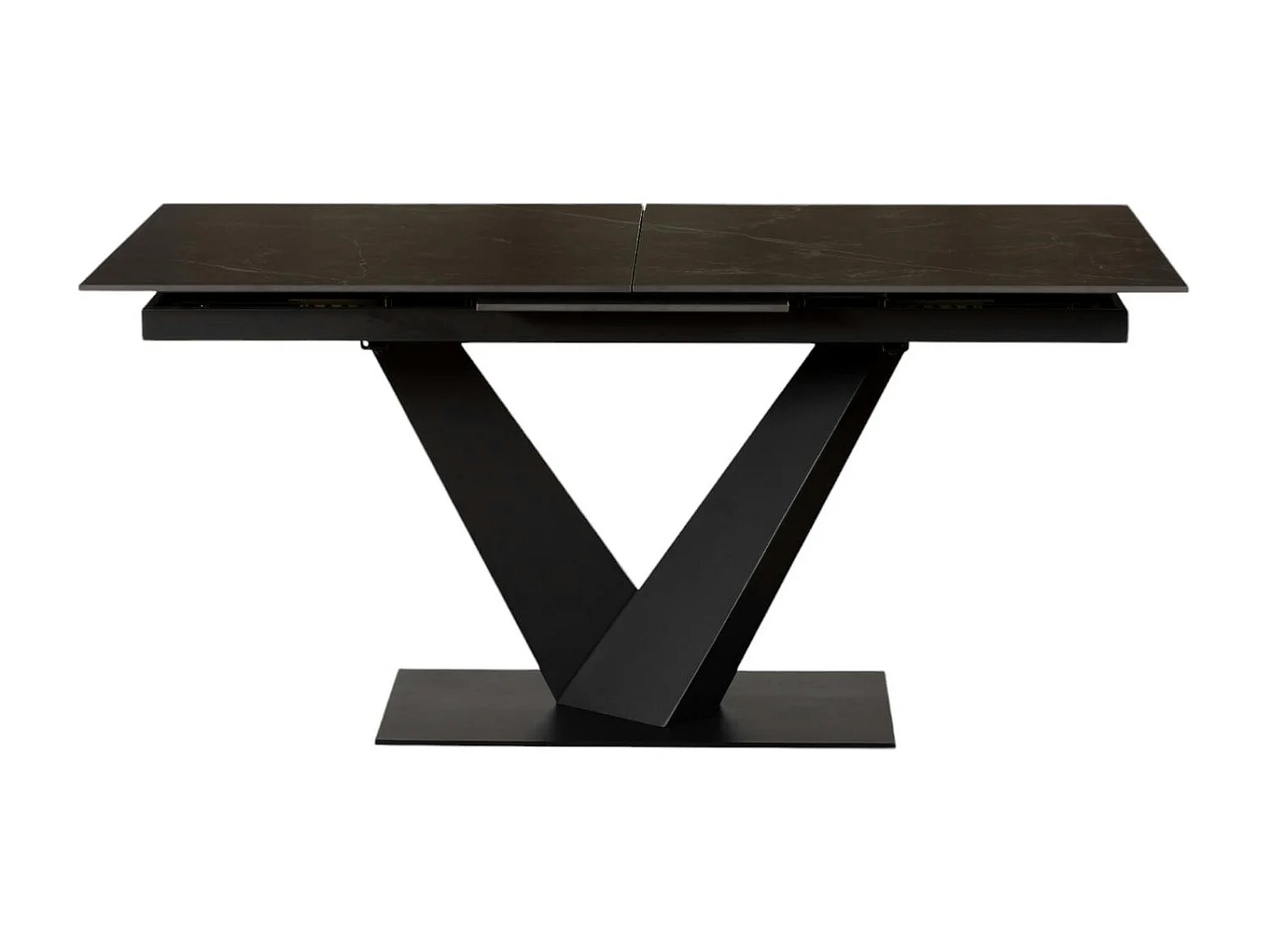Table en céramique noire extensible 160-205 cm OTTAWA