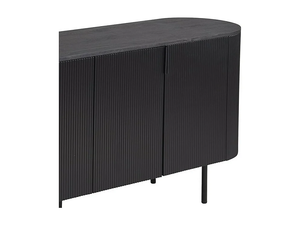 Buffetkast / Dressoir VAGOS – 4 deuren – Afmetingen L200 x H80 x D45 cm – Kleur donkerbruin – Designstijl