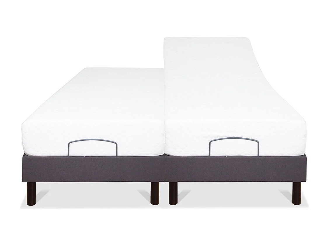 BELLECOUR LITERIE | Ensemble Duo ATHENA 2x70x200 cm | Sommiers électriques + Matelas Mémoire de forme