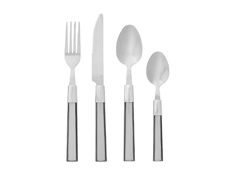 Ménagère Inox 24 Pièces "Tamar" 22cm Gris