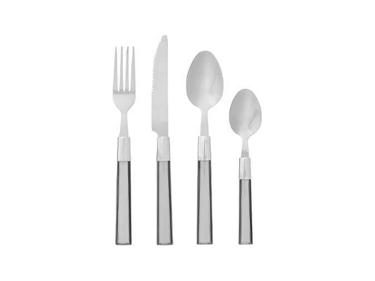 Ménagère Inox 24 Pièces "Tamar" 22cm Gris