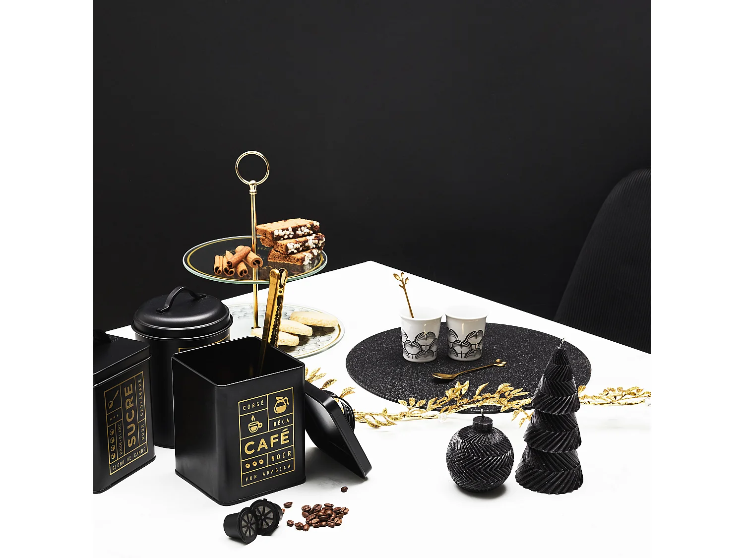 Cuillere A Cafe Feuille Dore X4 Or