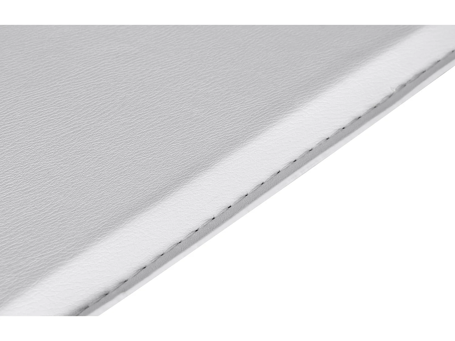 Stehtisch Bistrotisch Kunstleder Weiß höhen-verstellbar quadratisch, Design Bartisch Chrom robust eckig, Stehtisch Messetisch modern, Partytisch drehbar