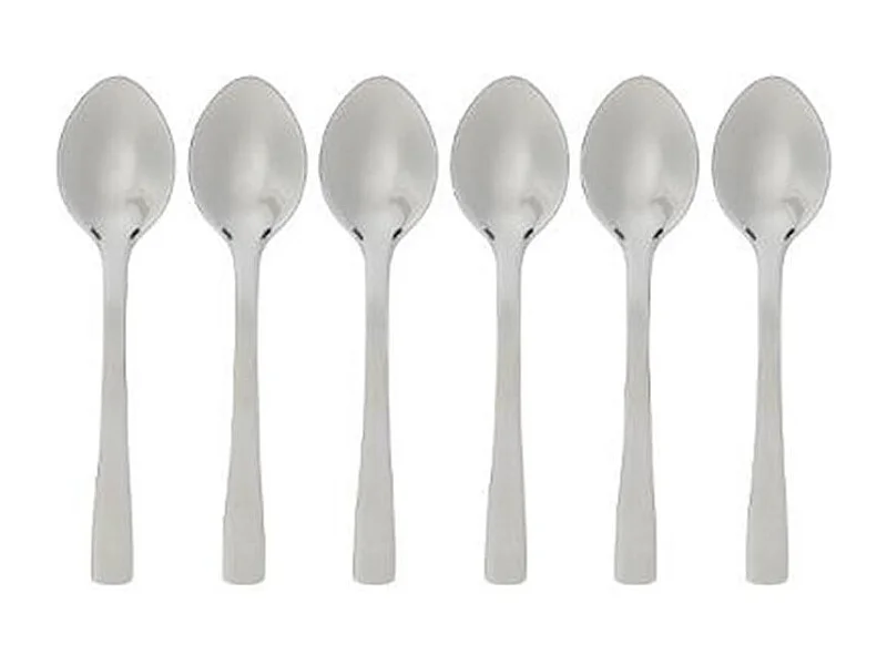 Lot de 6 Cuillères à Café "Nevis" 9cm Argent