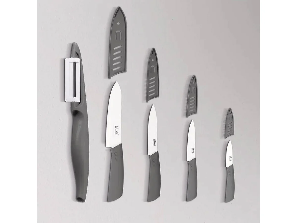 Couteau en Céramique "Zirco" 24cm Gris