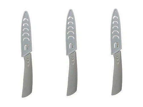 Couteau en Céramique "Zirco" 20cm Gris & Blanc