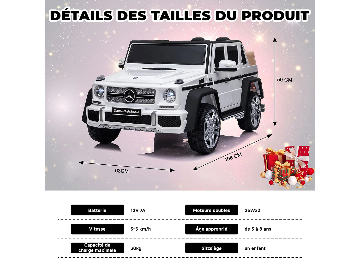 12V elektrische bufferauto, 2 snelheden, ASTM-gecertificeerd, met afstandsbediening, Bluetooth-muziek, LED-licht, 360° rotatie, blauw