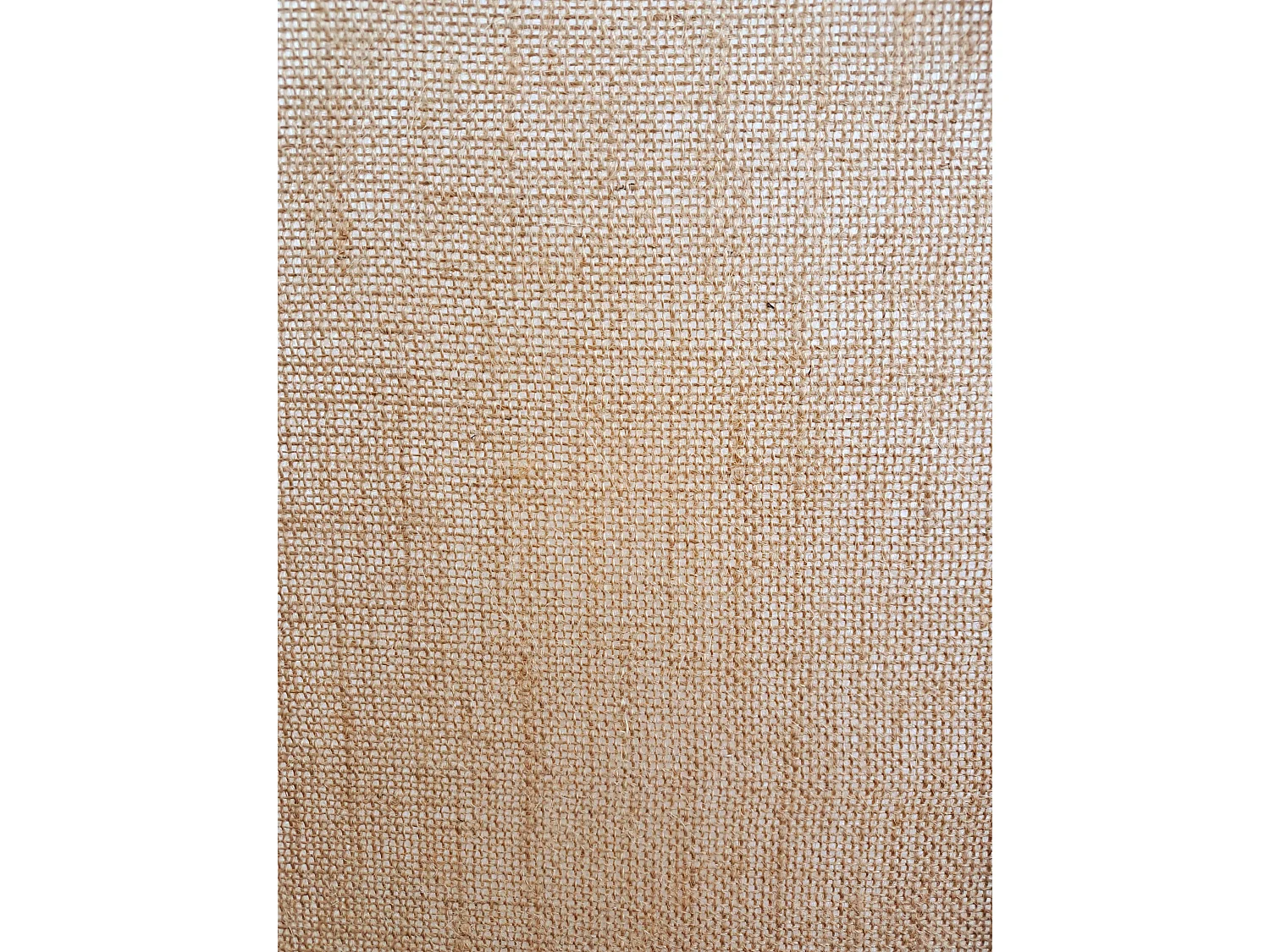 Paravent, séparateur de pièce en cannage et bois avec 3 pans coloris noir et beige - Hauteur 170 x longueur 120 cm