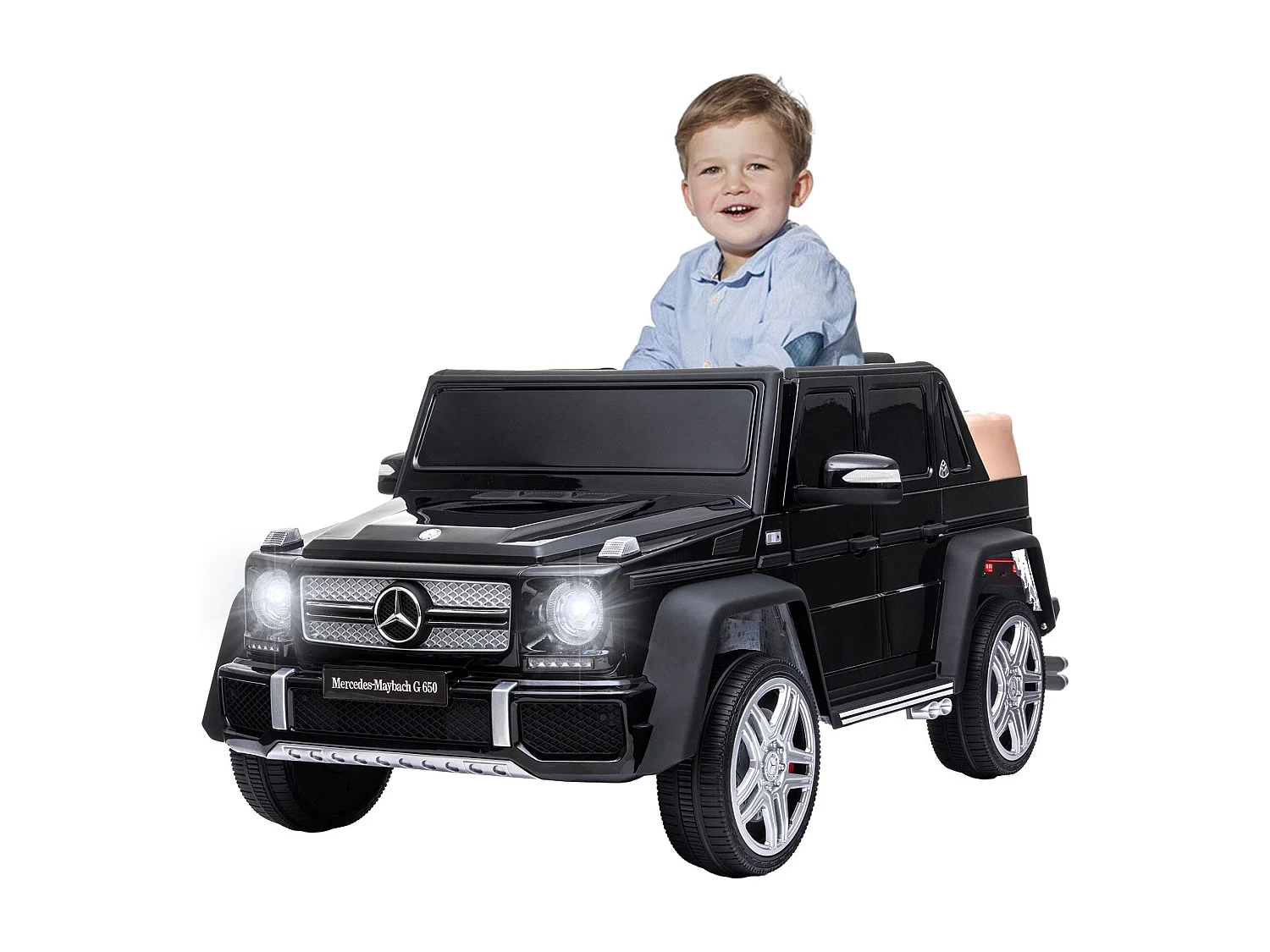 Voiture tampon électrique 12V à 2 vitesses, certifiée ASTM, avec télécommande, musique Bluetooth, lumière LED, rotation à 360°, pour  1,5 à 5 ans, Orange