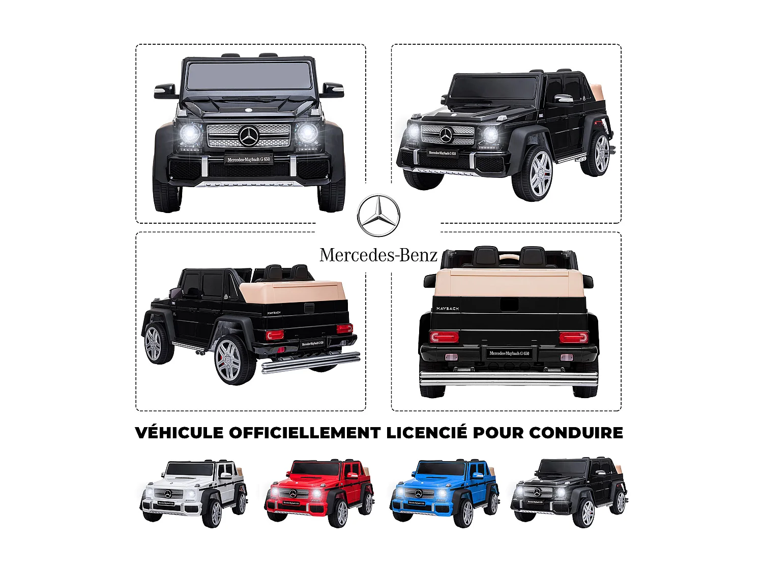 Voiture tampon électrique 12V à 2 vitesses, certifiée ASTM, avec télécommande, musique Bluetooth, lumière LED, rotation à 360°, pour  1,5 à 5 ans, Orange