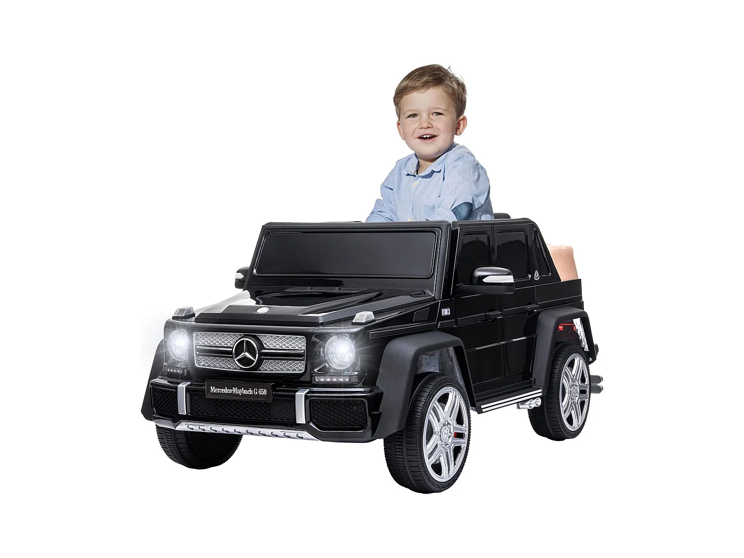 Voiture tampon électrique 12V à 2 vitesses, certifiée ASTM, avec télécommande, musique Bluetooth, lumière LED, rotation à 360°, pour  1,5 à 5 ans, Orange