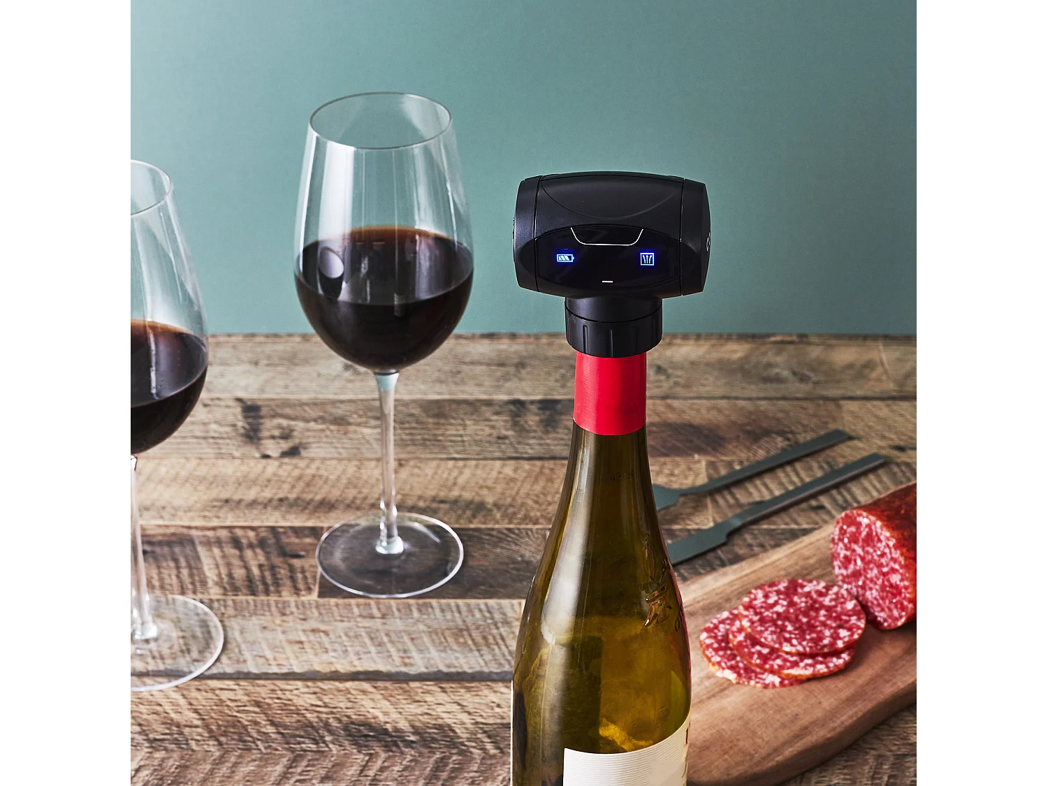 Bouchon De Vin Vide D Air Electrique Noir