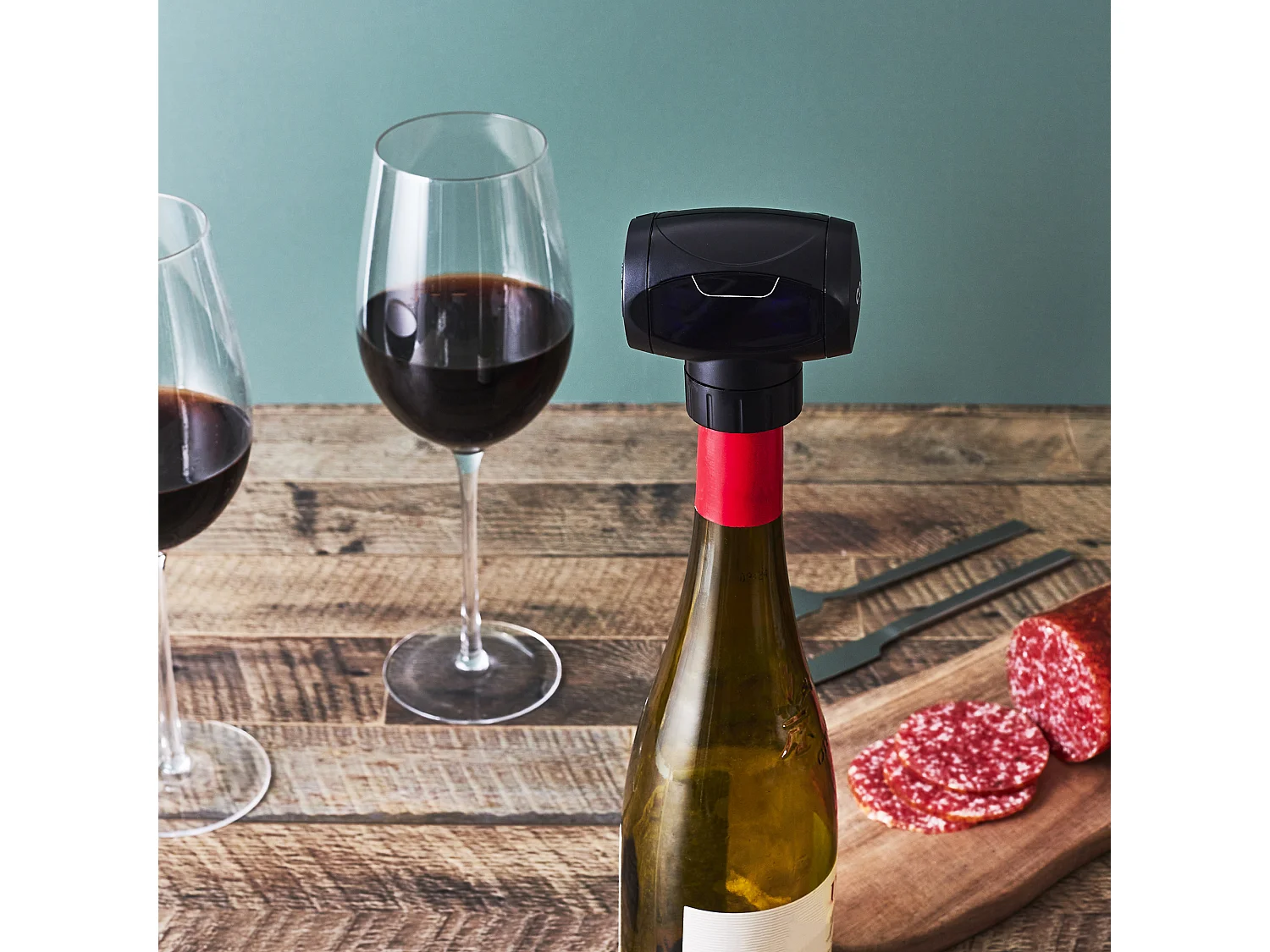 Bouchon De Vin Vide D Air Electrique Noir