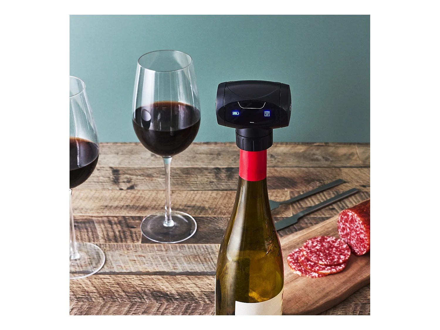 Bouchon De Vin Vide D Air Electrique Noir