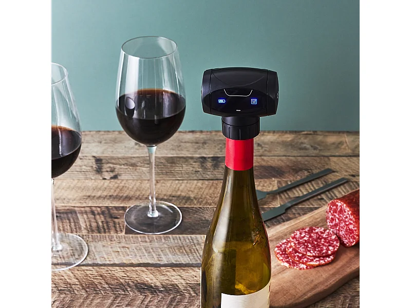 Bouchon De Vin Vide D Air Electrique Noir
