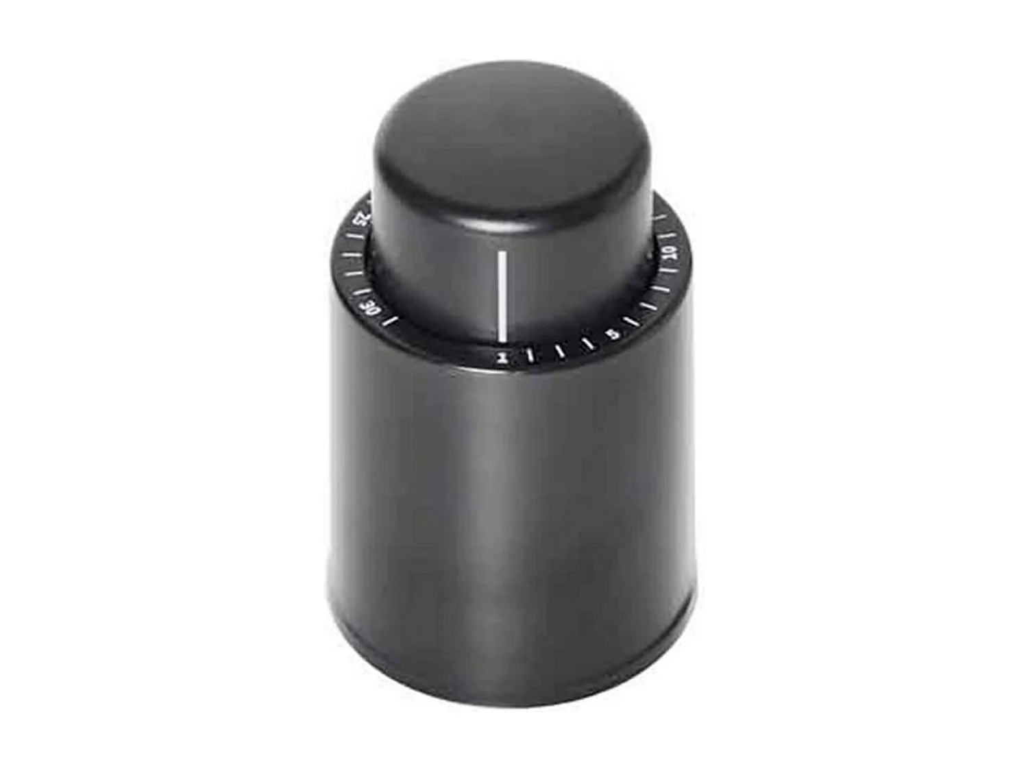 Bouchon Vide d'Air pour Vin "Dateur" 8cm Noir