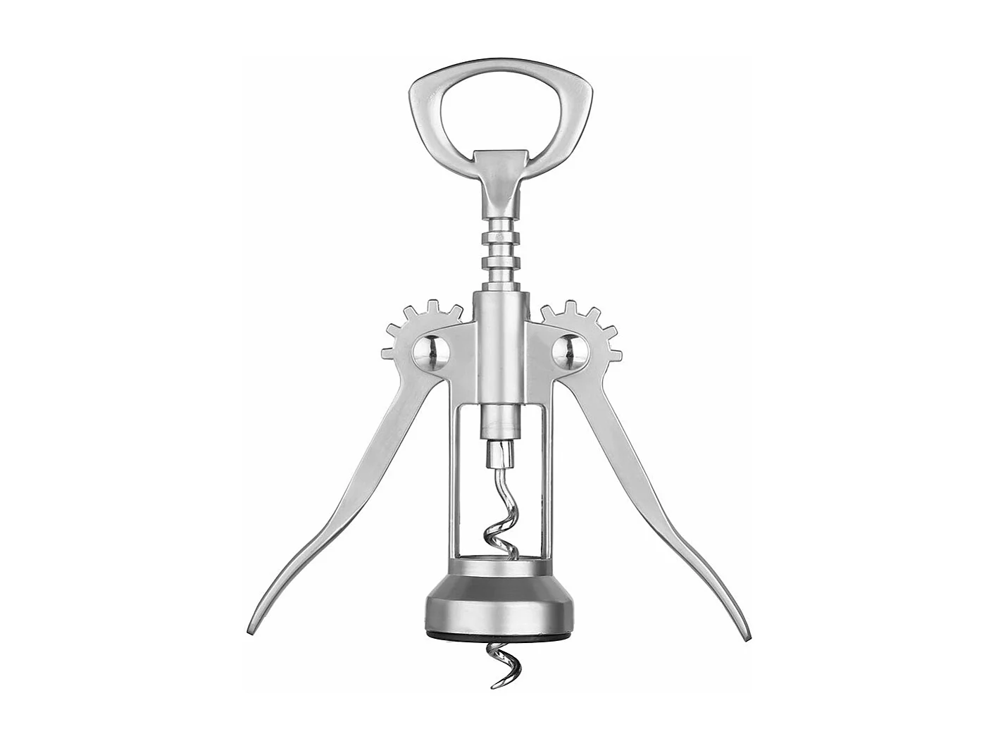 Luxuriöser "Charles de Gaulle" Korkenzieher aus Silber mit Flaschenöffner