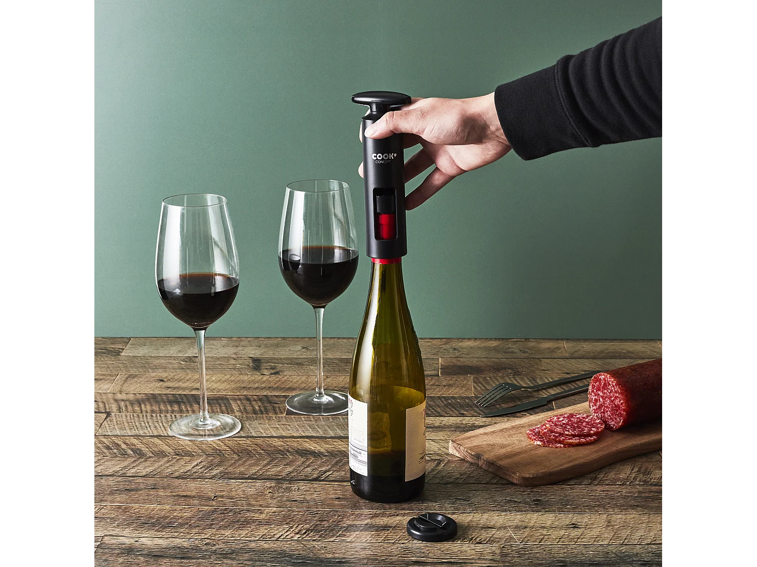 Tire Bouchon Vin Spiritueux Noir