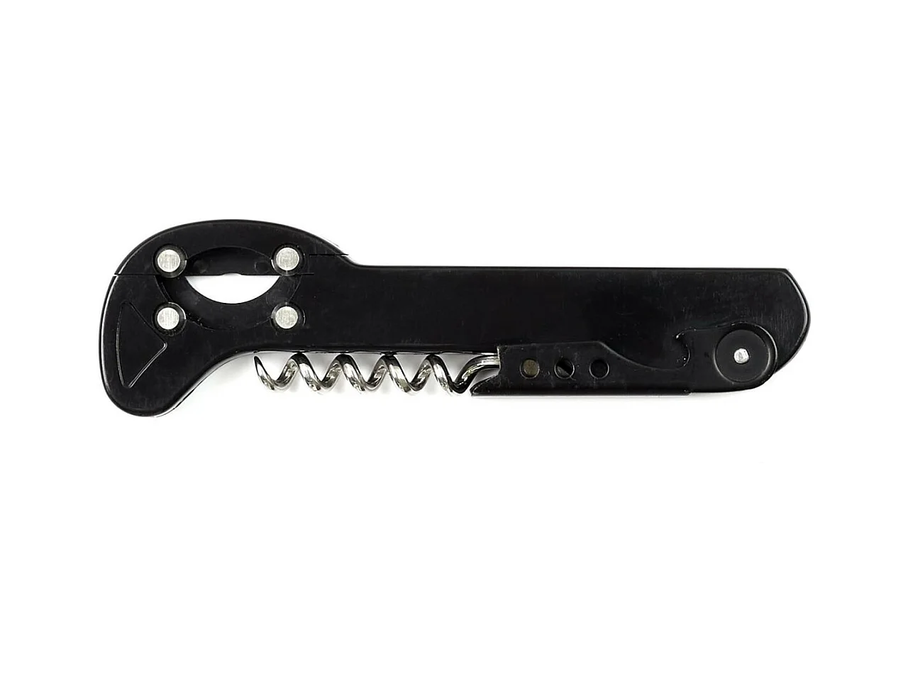 Tire-Bouchon 3 en 1 "Décapsuleur" 14cm Noir