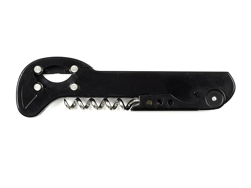 Tire-Bouchon 3 en 1 "Décapsuleur" 14cm Noir