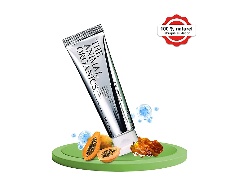 Pasta de dientes orgánica para perros THE ANIMAL ORGANICS 30 g - Higiene bucal natural, fabricada en Japón