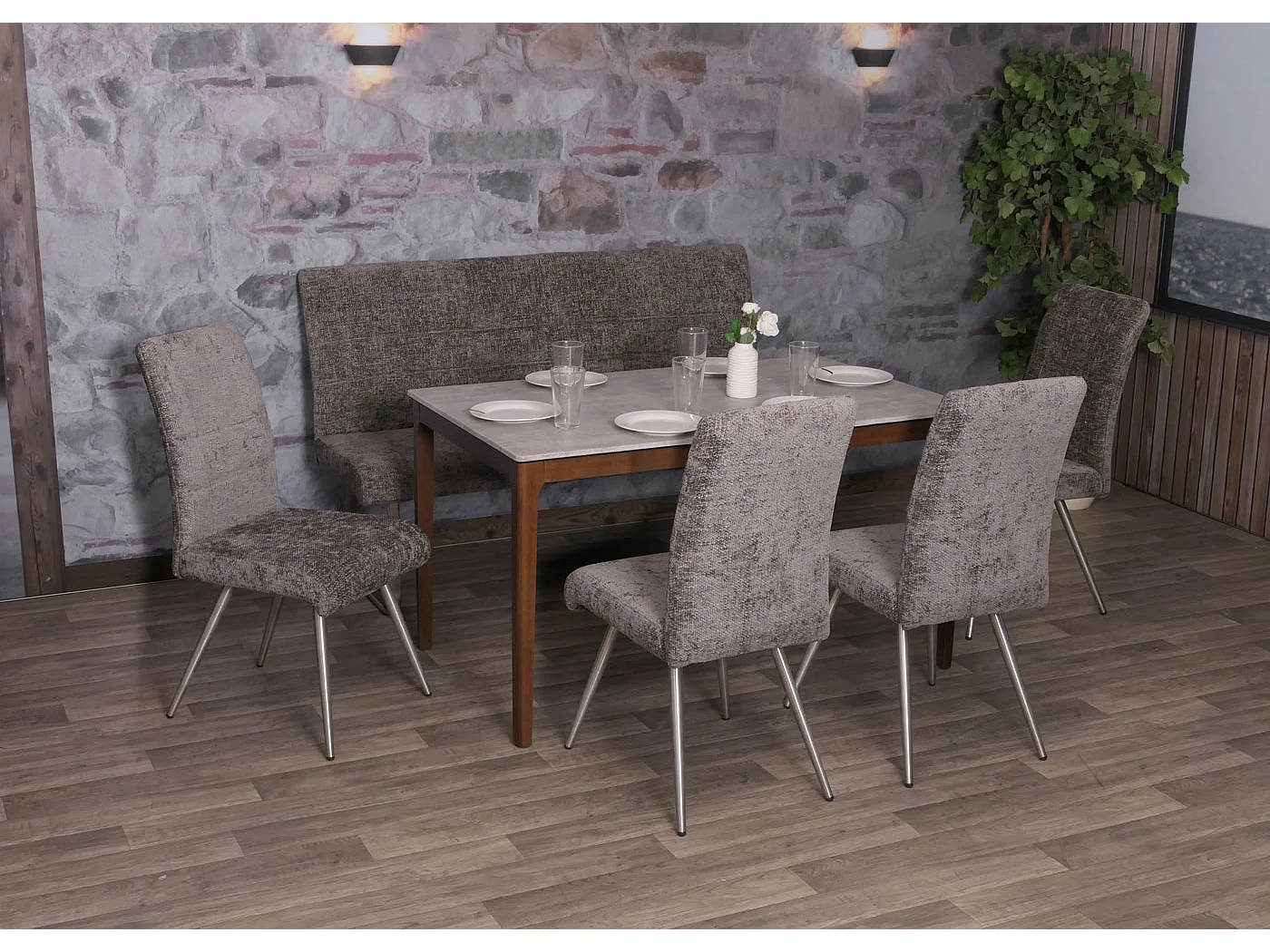 Banc MCW-G55,  gris foncé