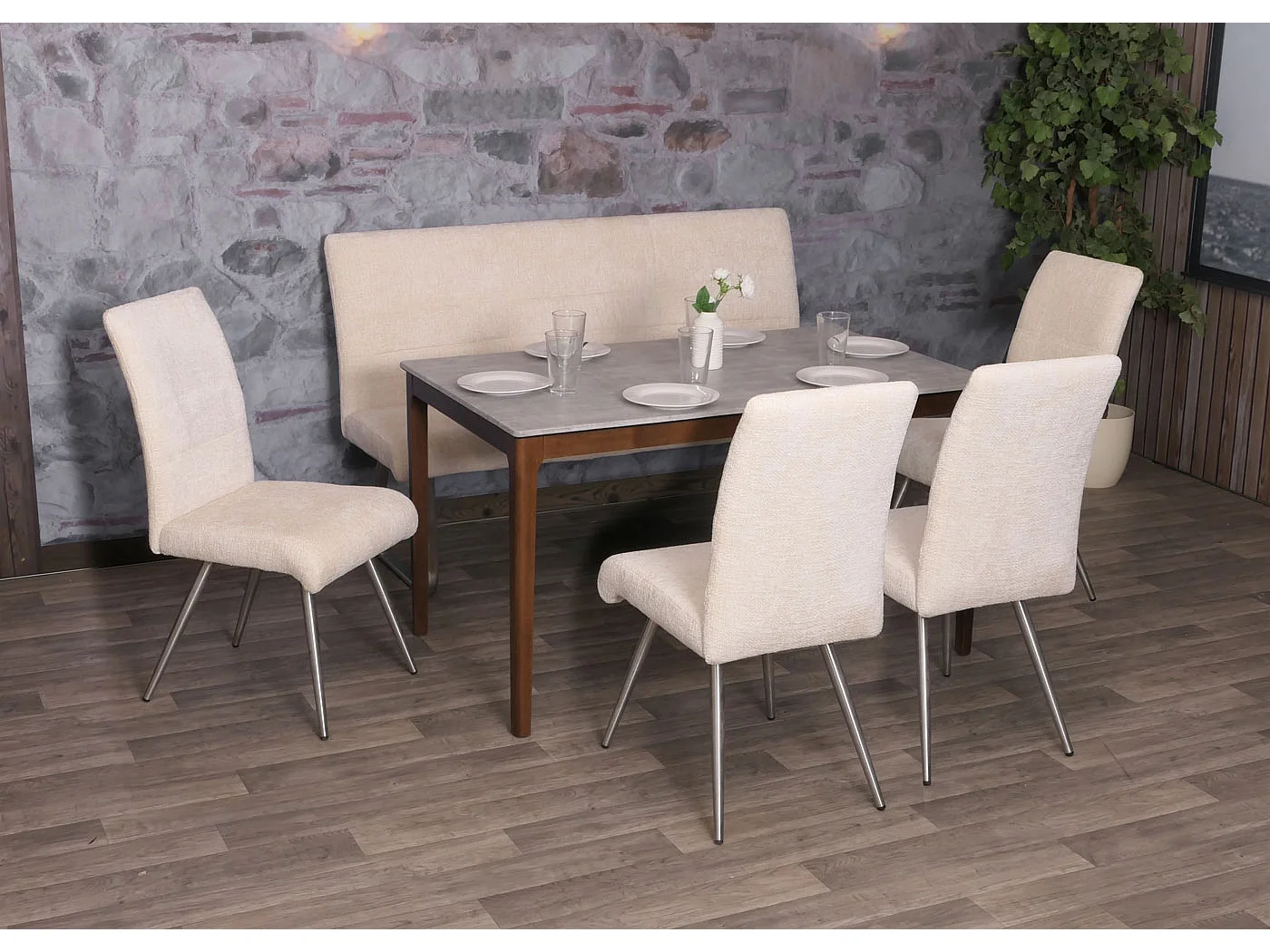 Banc MCW-G55,  crème