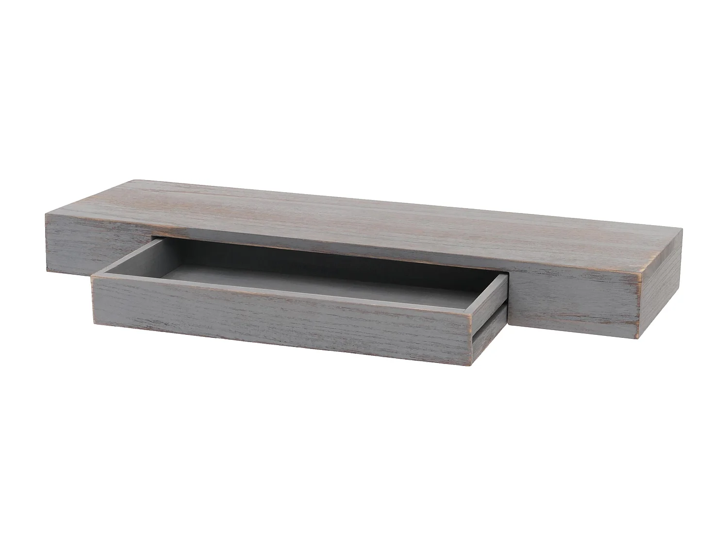 Półka ścienna MCW-H37 Szuflada,  szary, shabby