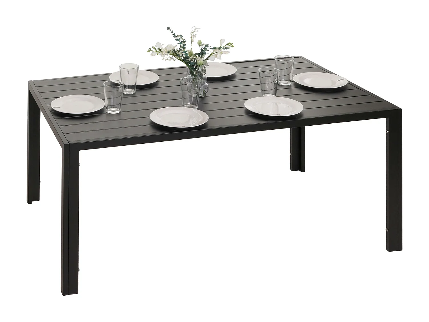 MCW-N40 aluminium eettafel,  antraciet