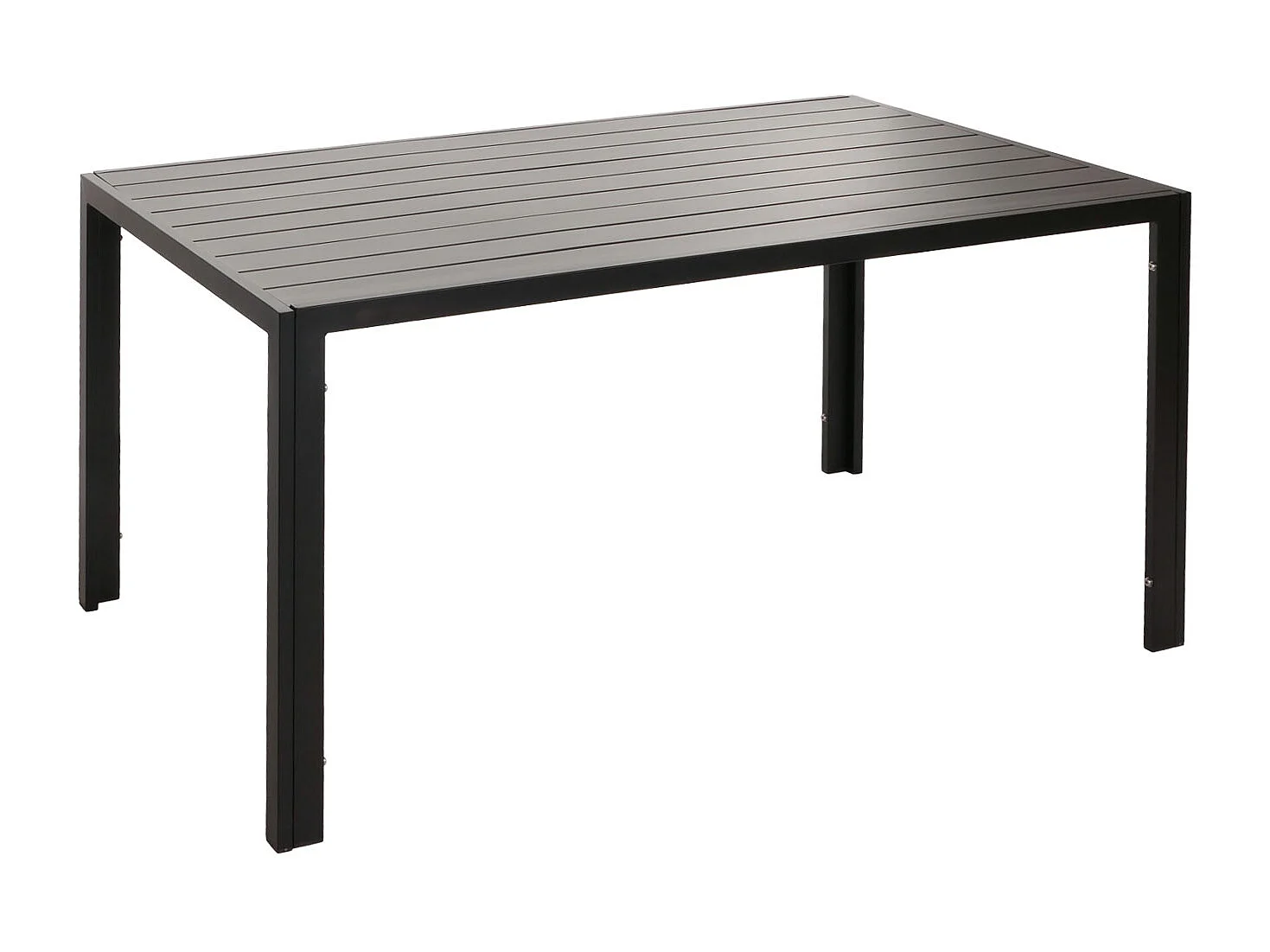 Aluminiowy stół do jadalni MCW-N40,  antracyt