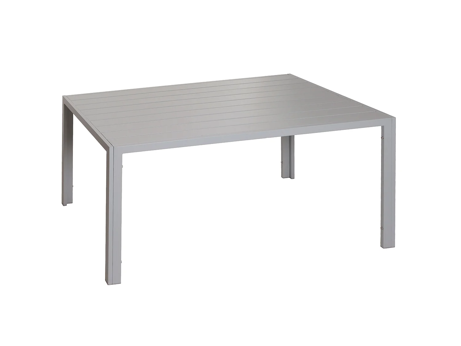 Aluminiowy stół do jadalni MCW-N40,  jasnoszary