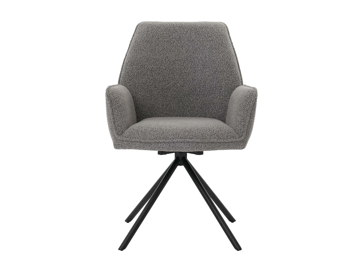 Silla de comedor MCW-G67 Bouclé,  gris claro