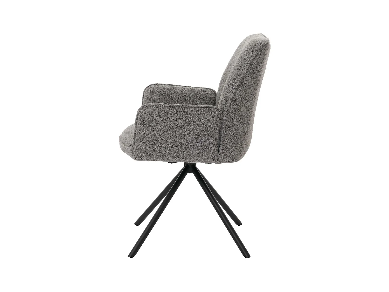 Eetkamerstoel MCW-G67 Bouclé,  lichtgrijs
