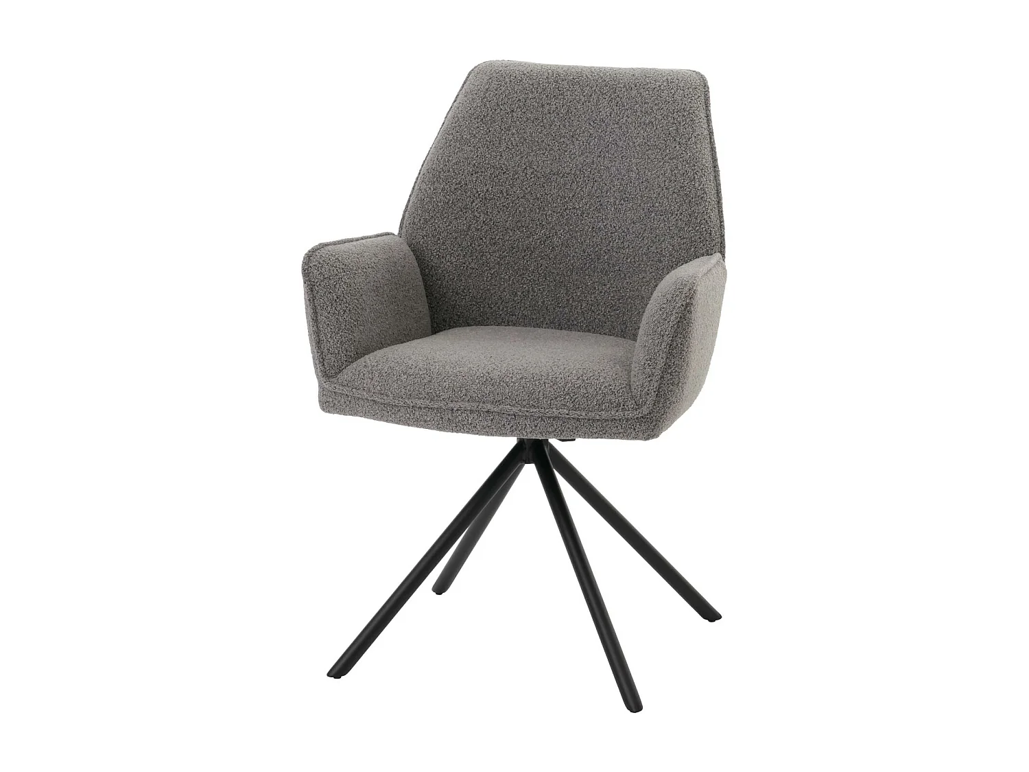 Chaise de salle à manger MCW-G67 Bouclé,  gris clair
