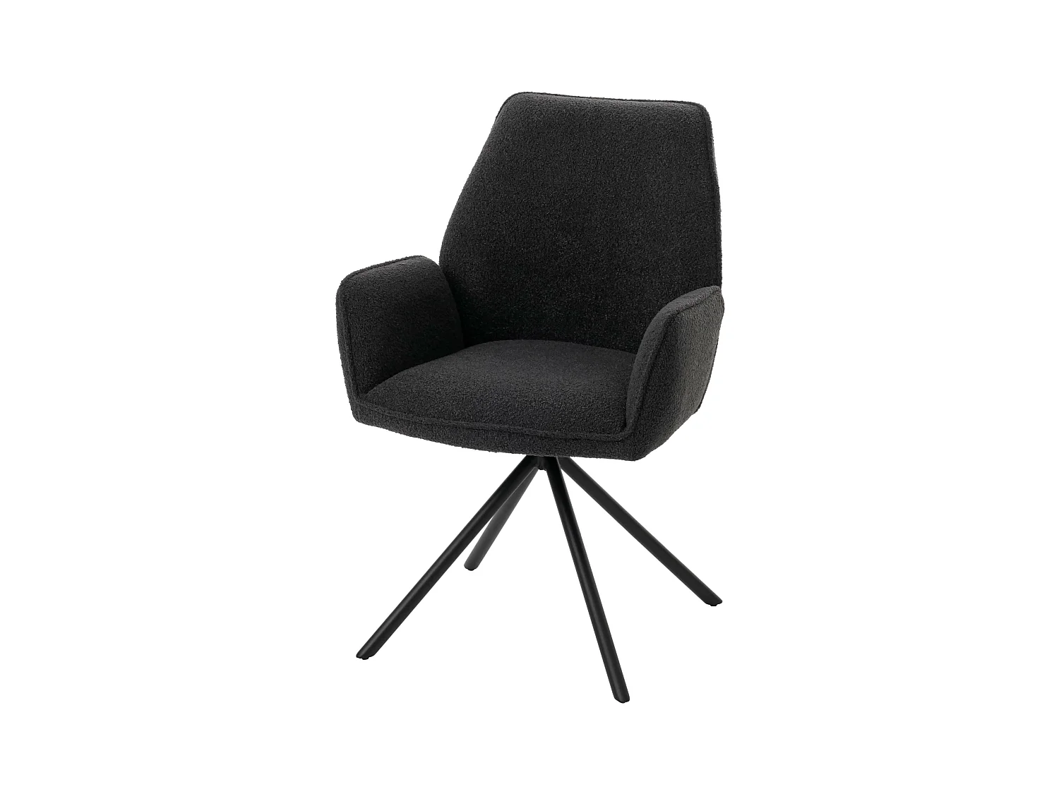 Krzesło do jadalni MCW-G67 Bouclé,  ciemnoszary