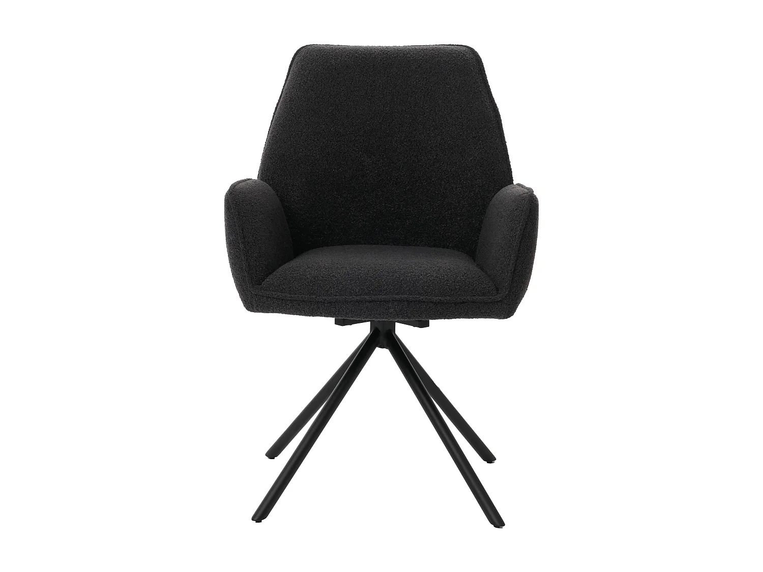 Chaise de salle à manger MCW-G67 Bouclé,  gris foncé