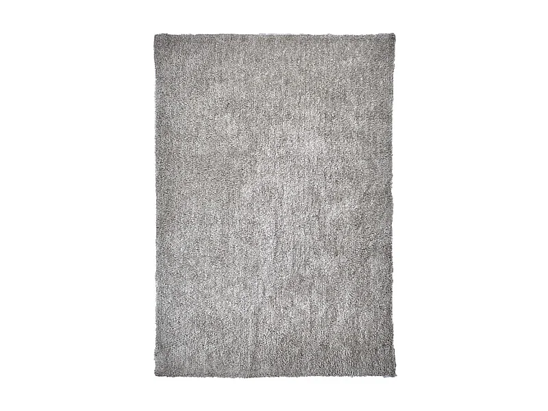 Tapis 140 x 200 cm shaggy à poils courts doux gris clair – COSMOS