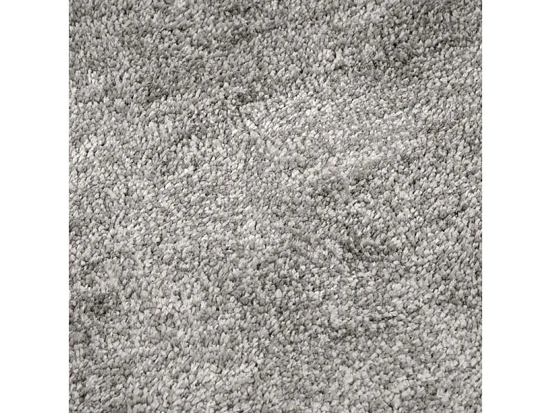 Tapis 140 x 200 cm shaggy à poils courts doux gris clair – COSMOS