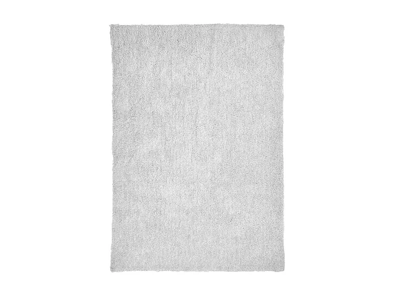 Tapis 140 x 200 cm shaggy à poils courts doux blanc – COSMOS