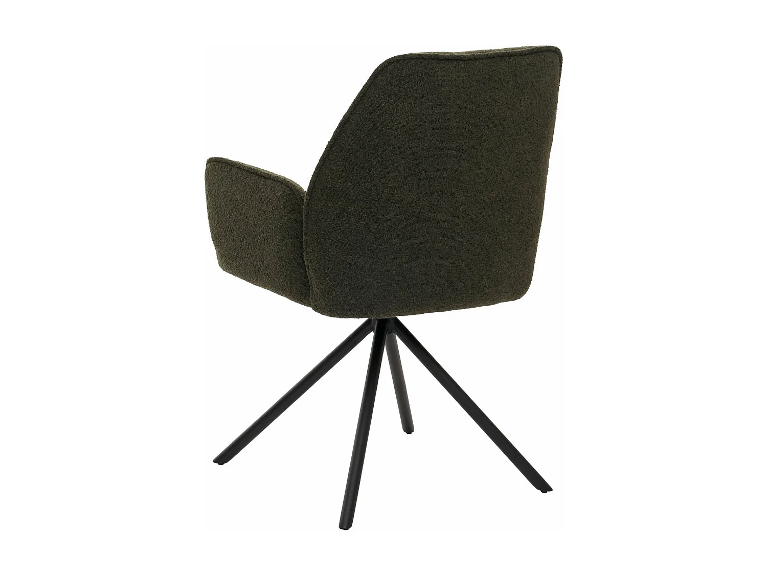 Chaise de salle à manger MCW-G67 Bouclé,  vert olive