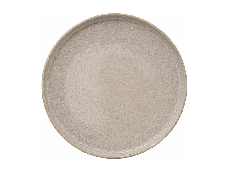 Lot de 6 Assiettes Plates "Terre Inconnue" 27cm Beige