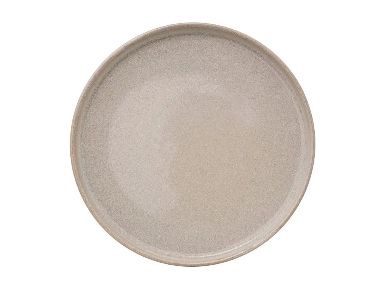 Lot de 6 Assiettes Plates "Terre Inconnue" 27cm Beige